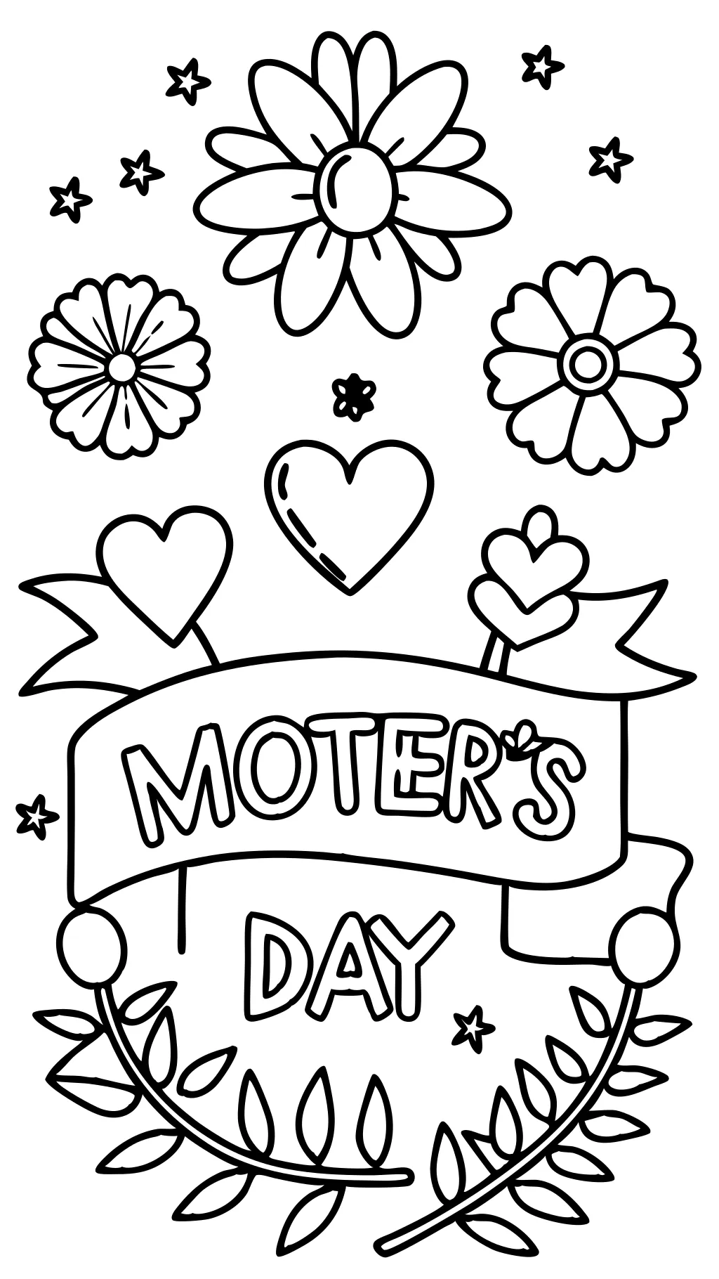 happy mother’s day coloring pages printable